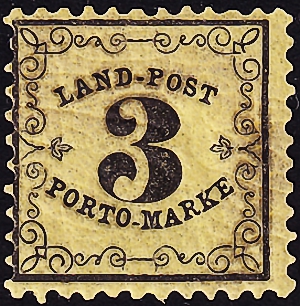  ,  . 1863  . Land-Post ,  3kr .  300,0 .